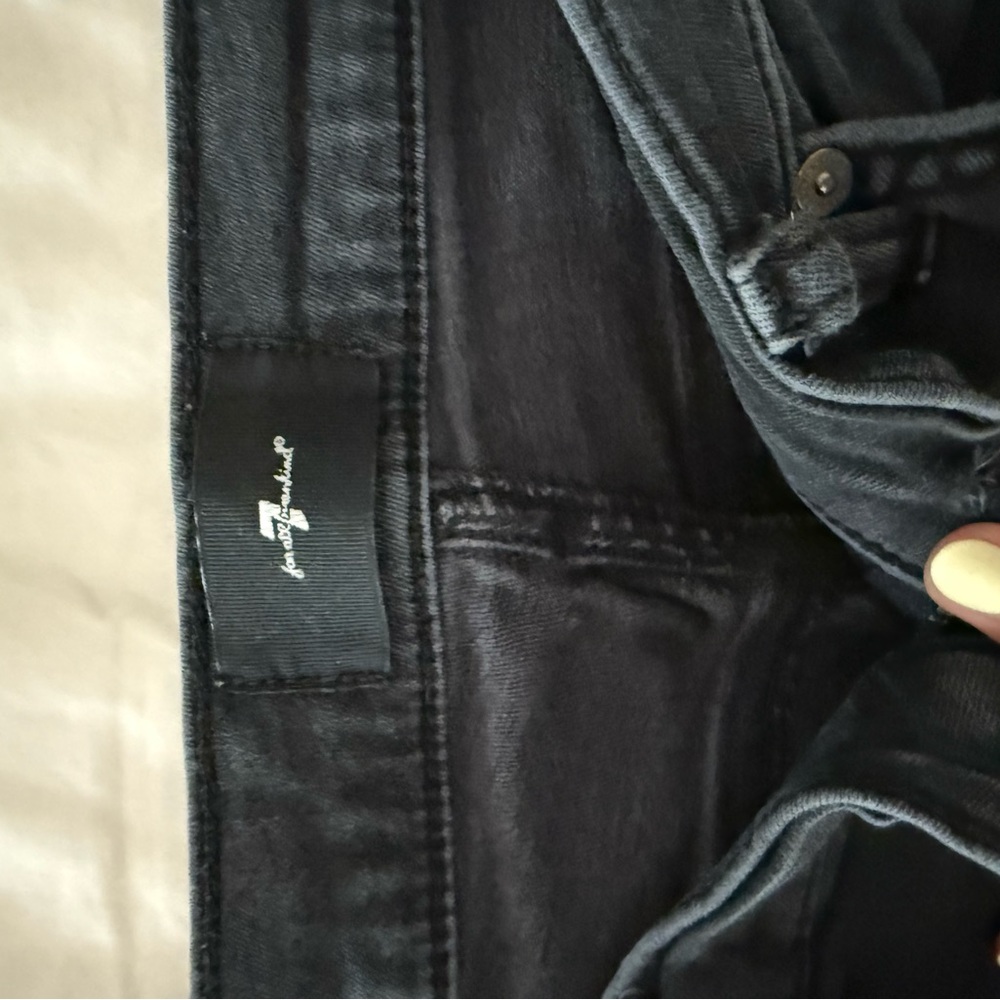 7 For All Mankind Cropped Alexa Dark Jeans